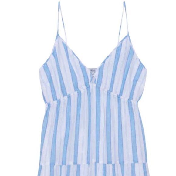 RAILS Avril Dress Size XXL Gibson Stripe Linen Blend 100% cotton Lining Midi New - Picture 12 of 16